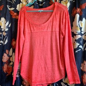 Pink long sleeved top